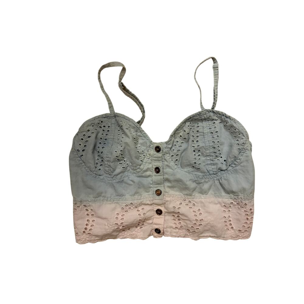 FUN & FLIRT Ombre Sphaghetti Strap Crop Top Size L